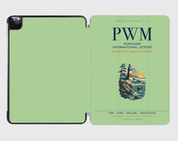 Thumbnail for Portland International Jetport (PWM) design on light green ipad tablet case