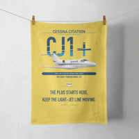 Thumbnail for Cessna Citation CJ1+ design on yellow towel
