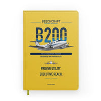 Thumbnail for Beechcraft King Air B200 design on yellow notebook