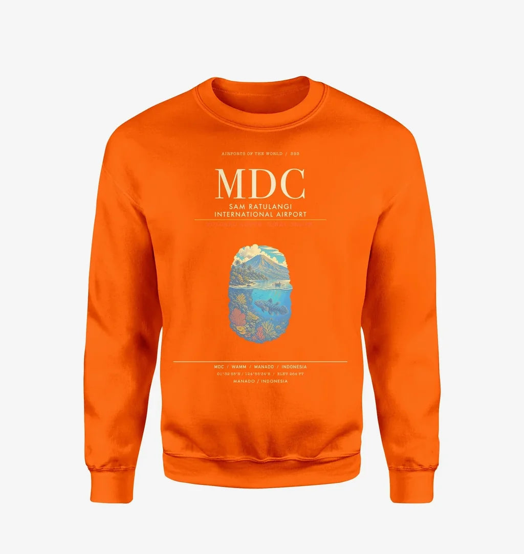 Sam Ratulangi International Airport MDC Sweatshirt - Orange
