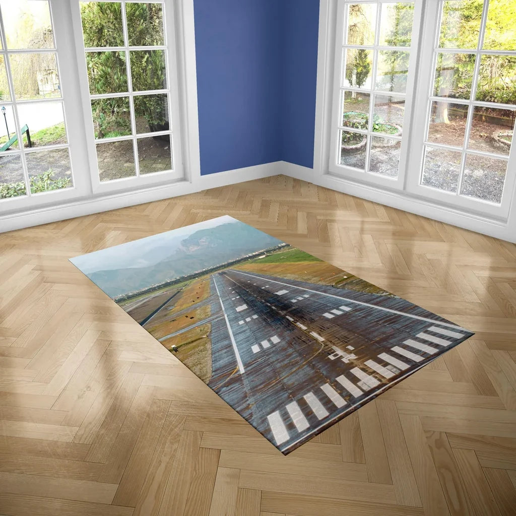 Amazing Mountain View & Runway Floor Mat - view 3