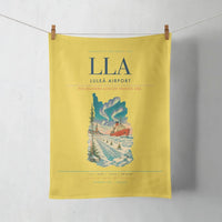 Thumbnail for Luleå Airport (LLA) design on yellow towel