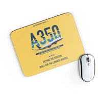 Thumbnail for Airbus A350-1000ULR design on yellow rectangle mouse pad