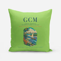 Thumbnail for Owen Roberts International Airport (GCM) design on light green pillow