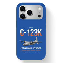 Thumbnail for C-123K Provider design on blue magsafe iphone case, for iPhone 17 Pro