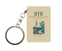 Thumbnail for Baton Rouge Metropolitan Airport (BTR) design on beige key chain