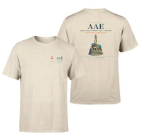 Thumbnail for Rabah Bitat Airport (AAE) design printed on beige double-side t-shirt