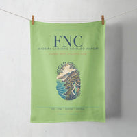 Thumbnail for Madeira Cristiano Ronaldo Airport (FNC) design on light green towel