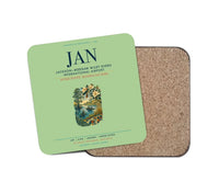 Thumbnail for Jackson–Medgar Wiley Evers International Airport (JAN) design on light green 1 piece coaster