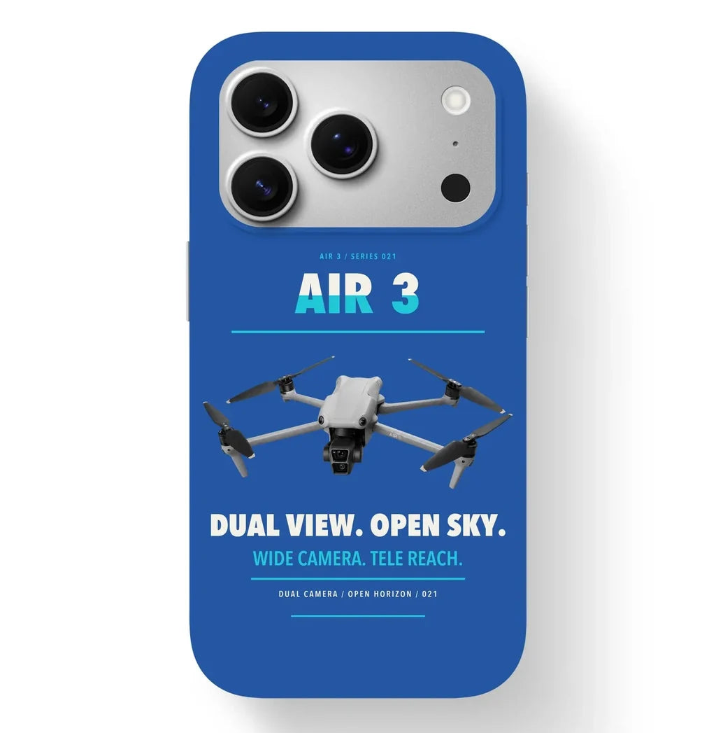 DJI Air 3 Case design on blue iphone case