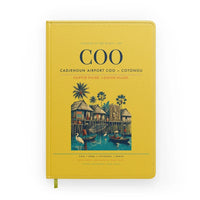 Thumbnail for Cadjehoun Airport (COO) design on yellow notebook