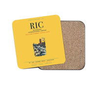 Thumbnail for Richmond International Airport (RIC) design on yellow 1 piece coaster