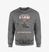 Thumbnail for Airbus Helicopters H145M LUH SOF design on gray sweatshirt