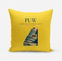 Thumbnail for Pullman–Moscow Regional Airport (PUW) design on yellow pillow