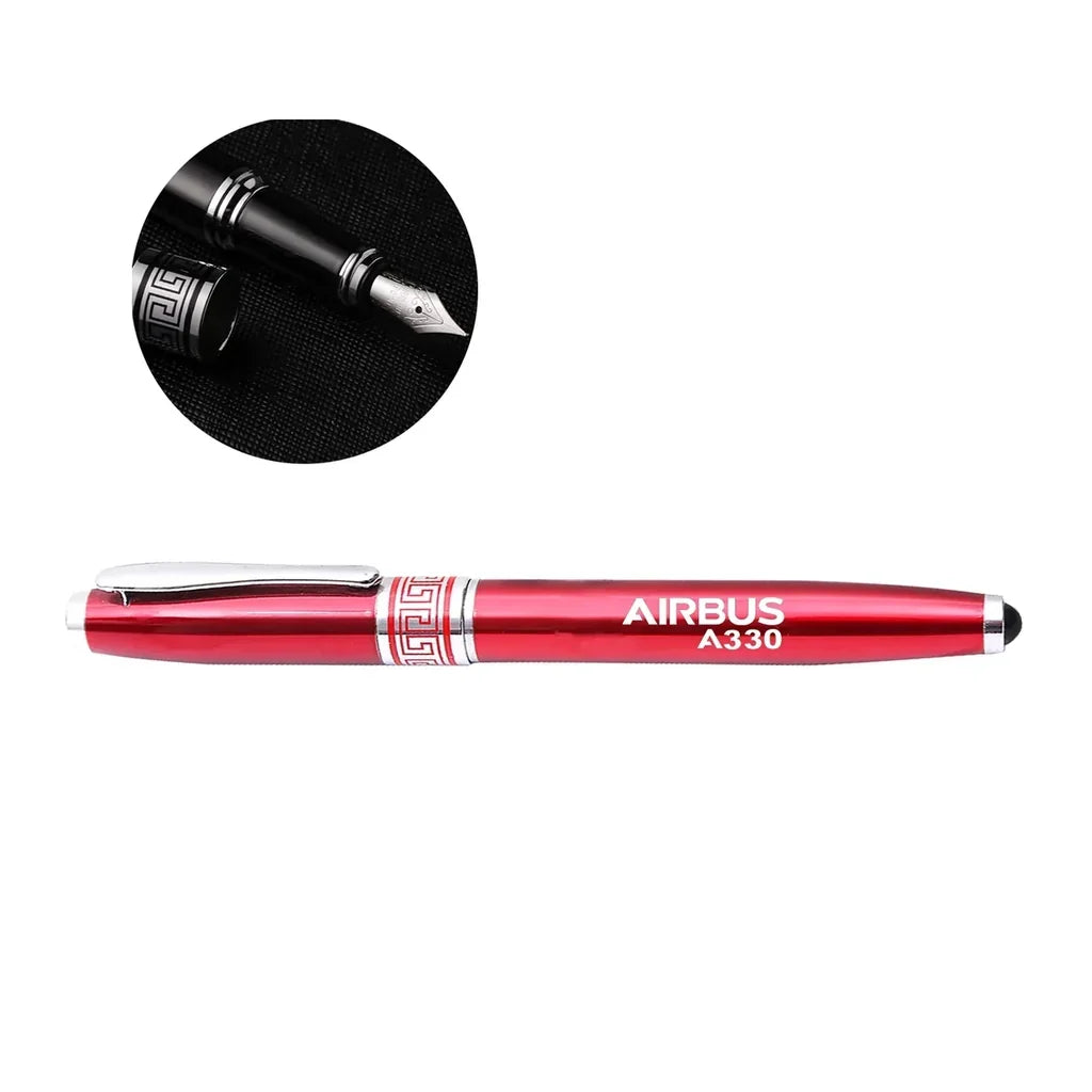 Airbus A330 & Text rollerball pen - red