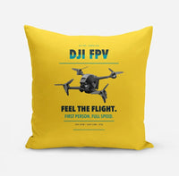 Thumbnail for DJI FPV design on yellow pillow