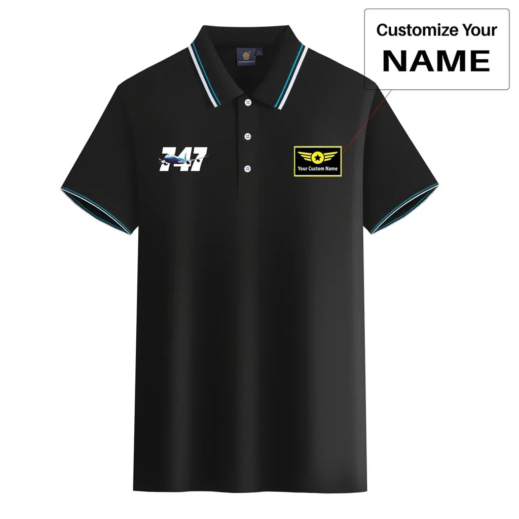 Customisable Boeing 747 Polo Shirt - view 3
