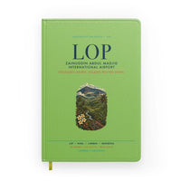 Thumbnail for Zainuddin Abdul Madjid International Airport Lombok (LOP) design on light green notebook