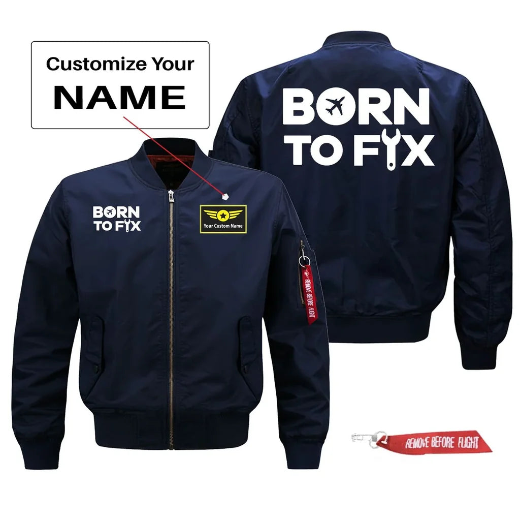 Customisable Born To Fix Airplanes Jacket - view 3