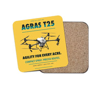 Thumbnail for DJI Agras T25 design on yellow 1 piece coaster