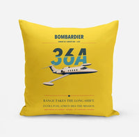 Thumbnail for Bombardier Learjet 36A design on yellow pillow