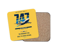 Thumbnail for Boeing 747-200B design on yellow 1 piece coaster