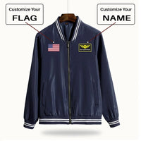 Thumbnail for Customisable Flag & Name Thin Spring Jacket - view 3