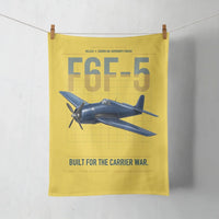 Thumbnail for F6F-5 Hellcat design on yellow towel