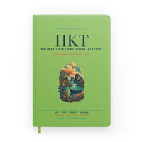 Thumbnail for Phuket International Airport (HKT) design on light green notebook