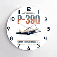 Thumbnail for P-39Q Airacobra design on white no frame wall clock