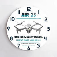 Thumbnail for DJI Air 2S design on white no frame wall clock