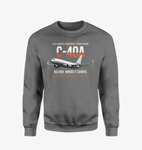 Thumbnail for C-40A Clipper Fleet Logistics Ready design on gray sweatshirt