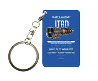 Thumbnail for JT8D Key Chain design on blue key chain