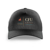 Thumbnail for Corfu International Airport 'Ioannis Kapodistrias' (CFU) design on black printed hat