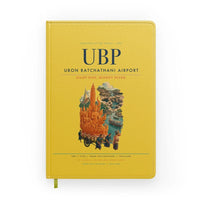 Thumbnail for Ubon Ratchathani Airport (UBP) design on yellow notebook