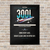 Thumbnail for Extra 300L vertical canvas print - framed - black background