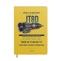 Thumbnail for JT8D design on yellow notebook