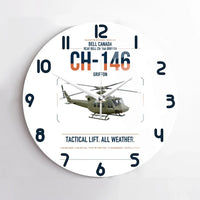 Thumbnail for Bell Canada CH-146 Griffon design on white no frame wall clock