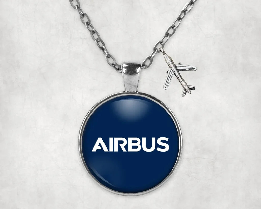 Airbus & Text Necklace - view 3