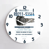 Thumbnail for RB211-535E4 design on white no frame wall clock