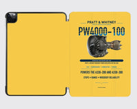 Thumbnail for PW4000-100 design on yellow ipad tablet case