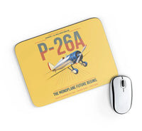 Thumbnail for Boeing P-26A Peashooter design on yellow rectangle mouse pad