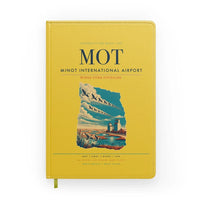 Thumbnail for Minot International Airport (MOT) design on yellow notebook