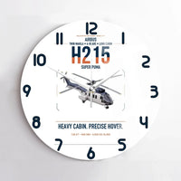 Thumbnail for Airbus H215 design on white no frame wall clock