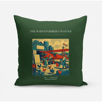Thumbnail for VINTAGE G4165 - The Barnstormer's Poster - Designed Pillows design on darkgreen