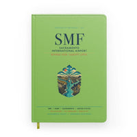 Thumbnail for Sacramento International Airport (SMF) design on light green notebook