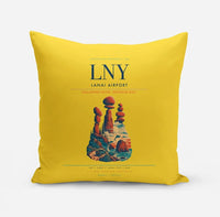 Thumbnail for Lanai Airport (LNY) design on yellow pillow