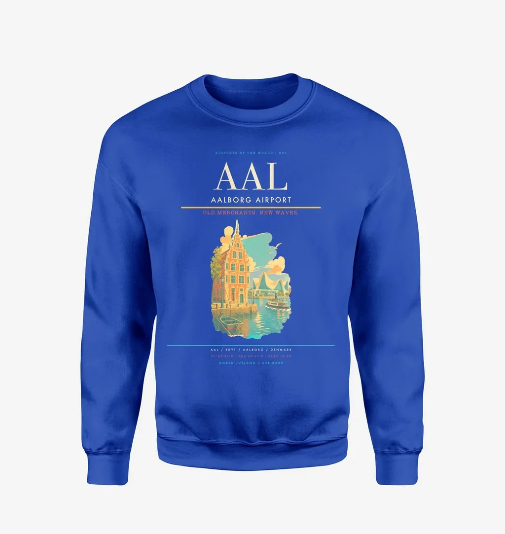 Aalborg Airport AAL Sweatshirt - Blue
