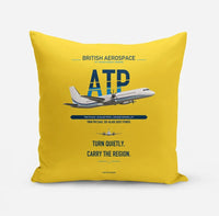 Thumbnail for British Aerospace ATP design on yellow pillow