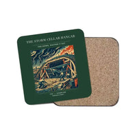 Thumbnail for The Storm Cellar Hangar - Designed Coasters design on dark green 1-piece